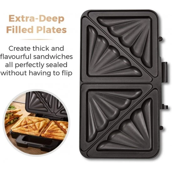 Shop quality Tower Deep Filled Sandwich Maker with Non-Stick Coated Plate and Automatic Temperature Control, 900 Watts, Rose Gold in Kenya from vituzote.com Shop in-store or online and get countrywide delivery!