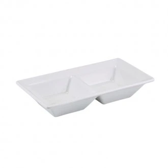 Neville GenWare Porcelain Double Dish, 15 x 8cm / 6 x 3"
