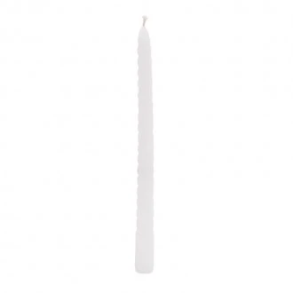 Candlelight Twisted Candles in White Boxed Set of 4