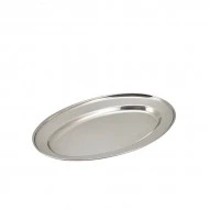 Neville GenWare Stainless Steel Oval Flat Server, 30cm/12" 