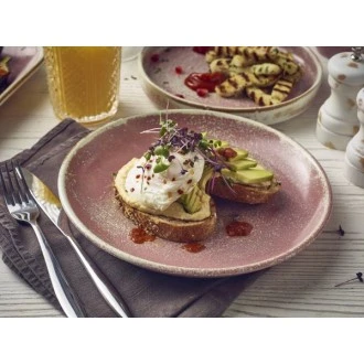 Neville Genware Terra Porcelain Rose Deep Coupe Plate, 28cm