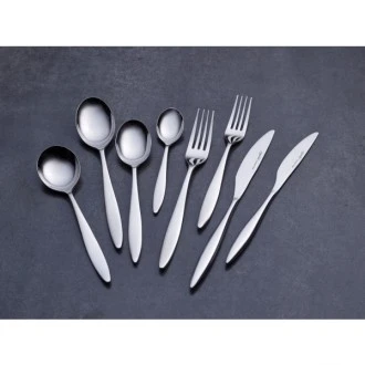 Neville Genware Teardrop 18/0 Stainless Steel Dessert Fork-Sold Per Piece