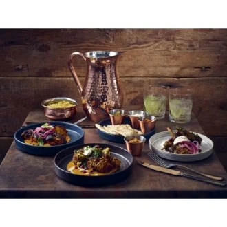 Neville GenWare Hammered Copper Plated Water Jug, 2 Litres 