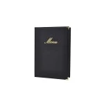 Neville Genware Classic A5 Menu Holder Black 4 Pages