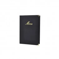 Neville Genware Classic A5 Menu Holder Black 4 Pages