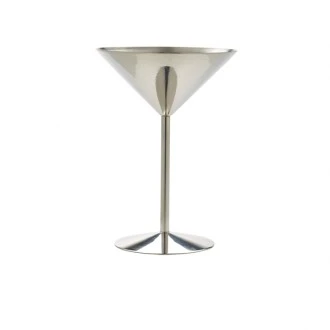 Neville Genware Stainless Steel Martini Glass 240ml / 24cl/8.5oz