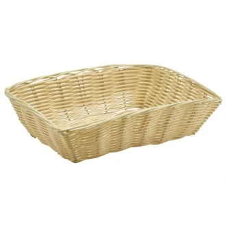 Neville Genware Rectangular Polywicker Basket 10" DiaX7"X2.5"Deep