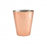 Neville Genware Hammered Copper Plated Conical Serving Cup 410ml / 41cl/14.4oz