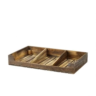 Neville Genware Rustic Wooden Display Crate 53 x 32 x 8cm (L x W x H)