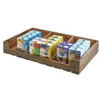 Neville Genware Rustic Wooden Display Crate 53 x 32 x 8cm (L x W x H)