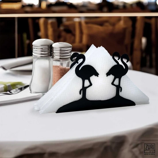 Zuri Flamingo Design Stylish Duo Serviette Holder- Matte Black, SHHFLCB Shop quality Zuri Flamingo Design Stylish Duo Serviette Holder- Matte Black in Kenya from vituzote.com Shop in-store or online and get countrywide delivery!