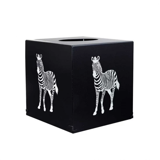Zuri Zebra Design Tissue Box Cover, Matt Black, TBCZBB Shop quality Zuri Zebra Design Tissue Box Cover, Matt Black in Kenya from vituzote.com Shop in-store or online and get countrywide delivery!