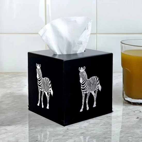 Zuri Zebra Design Tissue Box Cover, Matt Black, TBCZBB Shop quality Zuri Zebra Design Tissue Box Cover, Matt Black in Kenya from vituzote.com Shop in-store or online and get countrywide delivery!