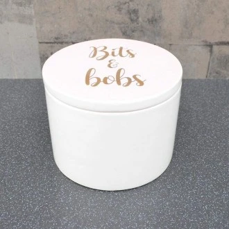 Candlelight Bits and Bobs Lidded Trinket Dish, Pink and Rose Gold, 10.5cm 