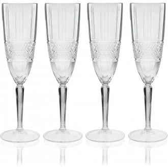 Maxwell & Williams Verona Set of Four Champagne Flutes 150ml 