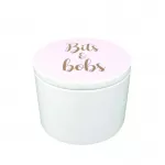 Candlelight Bits and Bobs Lidded Trinket Dish, Pink and Rose Gold, 10.5cm 