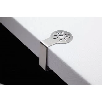 Kitchen Craft Stainless Steel Table Cloth Clips with Sun Pattern, Set of 4