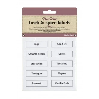 Kitchen Craft Home Made Vinyl Herb and Spice Labels - Pack of 50
