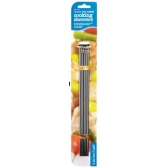 Kitchen Craft Flat Sided Skewers 30cm pack of Six (6)
