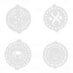 Kitchen Craft Sweetly Does It Decorative Cake Stencil, Set of 8