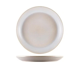 Neville Genware Terra Stoneware Antigo Barley Coupe Plate, 24cm