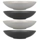 Shop quality Kitchen Craft Pasta Bowls Set of 4 in Gift Box, Lead-Free Glazed Stoneware, Embossed Grey / Black, 22cm in Kenya from vituzote.com Shop in-store or online and get countrywide delivery!
