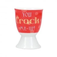 Kitchen Craft Porcelain 'You crack me up' Egg Cup