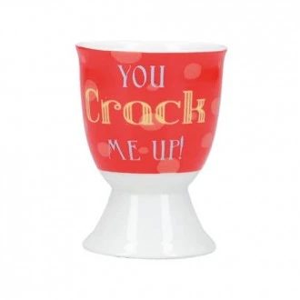 Kitchen Craft Porcelain 'You crack me up' Egg Cup