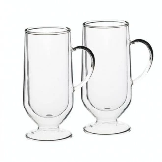 La Cafetière Double Walled Irish Coffee Glasses, Set of 2, 275ml each