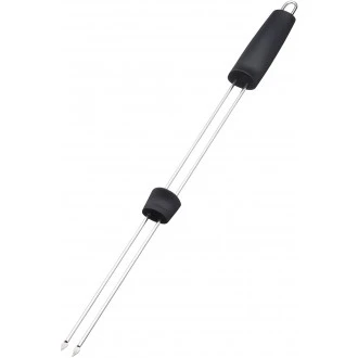 Master Class Double-Prong Barbecue Kebab Skewers, 50 cm, Silver