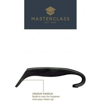 Master Class Stainless Steel Colour-Coded Buffet Salad Fork - Black