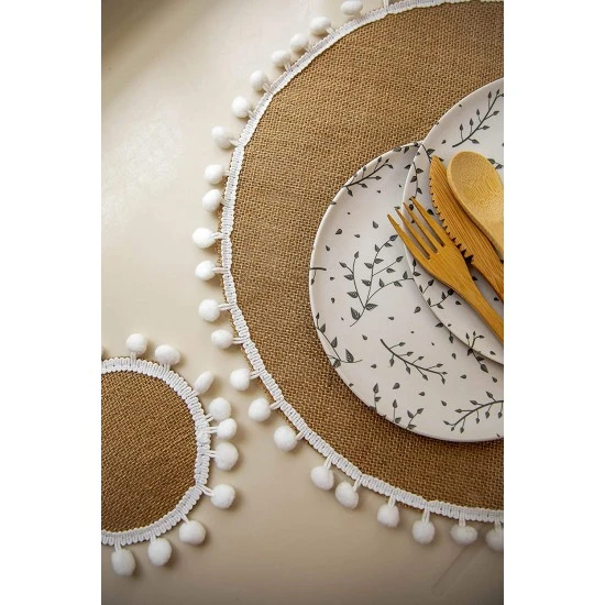 Natural Elements Hessian Drink Coasters Set, 4 Pack of Woven Jute Mats, NECTHESPK4 Shop quality Natural Elements Hessian Drink Coasters Set, 4 Pack of Woven Jute Mats in Kenya from vituzote.com Shop in-store or online and get countrywide delivery!