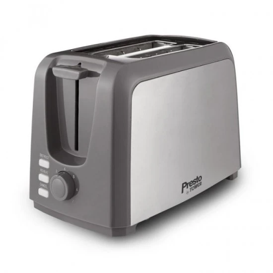 Tower Presto 750W 2 Slice Brushed Toaster, Stainless Steel, PT20057 Shop quality Tower Presto 750W 2 Slice Brushed Toaster, Stainless Steel in Kenya from vituzote.com Shop in-store or online and get countrywide delivery!