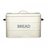 Living Nostalgia Steel Bread Bin - Cream