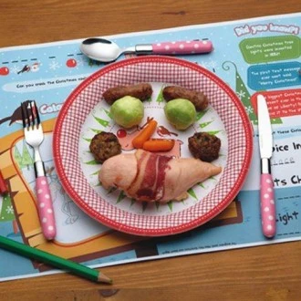 Kitchen Craft Santa & Friends Doodle Dinner Mats