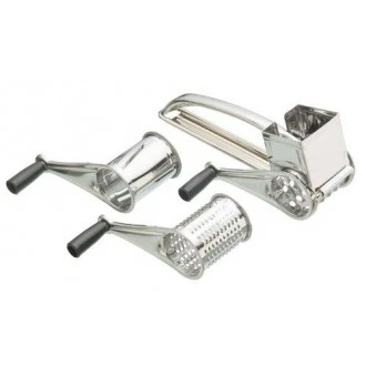 Kitchen Craft Stainless Steel Rotary Grater With Three Drums