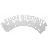 Kitchen Craft Sweetly Does It Birthday Paper Cake Wraps, Pack of 12