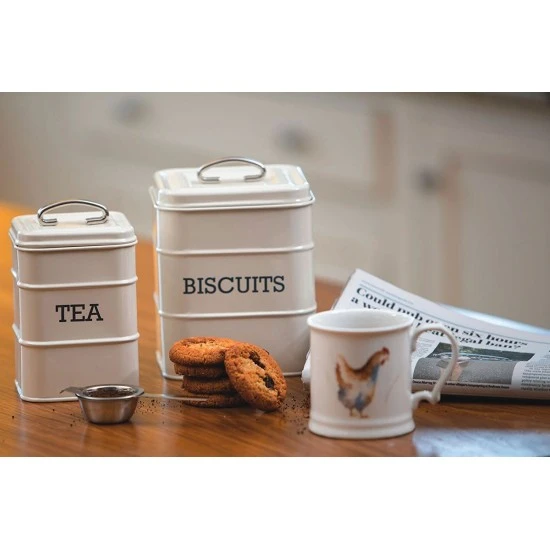 Shop quality Living Nostalgia Airtight Metal Biscuit Tin - Antique Cream in Kenya from vituzote.com Shop in-store or online and get countrywide delivery!