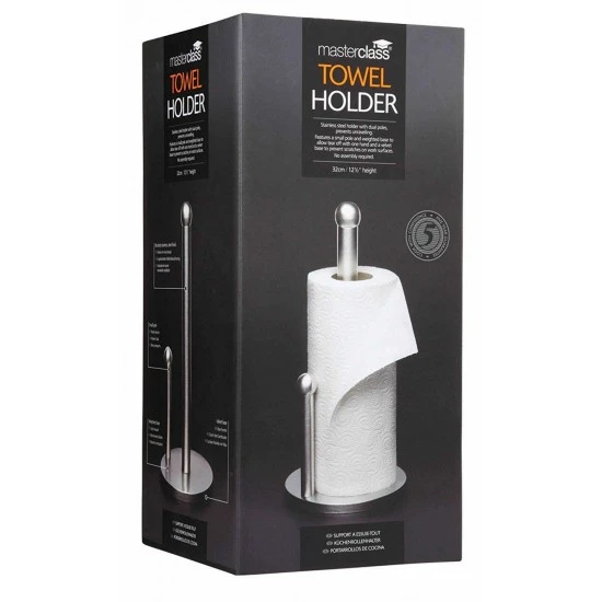 Master Class Free-Standing Stainless Steel Kitchen Towel Holder, 32 cm (12.5"), MCTOWELSS Shop quality Master Class Free-Standing Stainless Steel Kitchen Towel Holder, 32 cm (12.5") in Kenya from vituzote.com Shop in-store or online and get countrywide delivery!