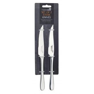 Master Class Stainless Steel Steak Knife ( Knives ) 22.5 cm (Set of 2)