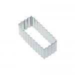 Kitchen Craft Cookie Cutter - Fluted Rectangle, 8cm