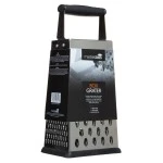Master Class Four Sided Stainless Box Grater 24.5 cm ( Non-Slip Base + Soft Grip)