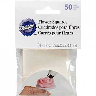 Wilton Pre-Cut Flower Squares, 4.5cm by 4.5cm, 50-Pack