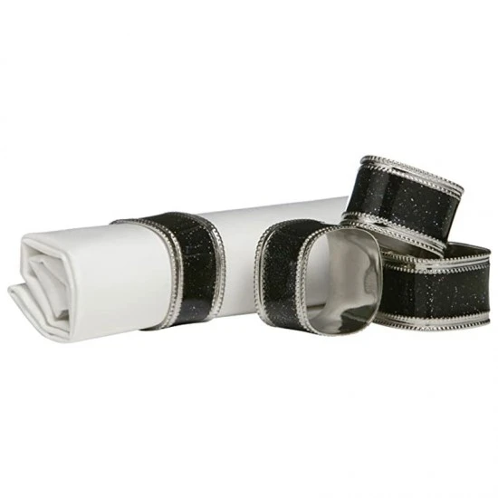 Premier Glitter Napkin Rings - Set of 4, Black, 1403763 Shop quality Premier Glitter Napkin Rings - Set of 4, Black in Kenya from vituzote.com Shop in-store or online and get countrywide delivery!