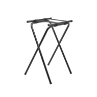 Neville GenWare Black Metal Tray Stand, 42 x 84cm (W x H)