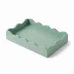 Candlelight MDF FSC Pool Blue Tray ,  23.5cm x 15.5cm x 4cm
