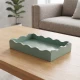 Candlelight MDF FSC Pool Blue Tray ,  23.5cm x 15.5cm x 4cm