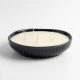 Dunlem Global Medium Round Candle with Wavy Edge, Blue - Sage & Black Pepper