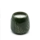  Dunlem Wax Filled Cermic Pot Churchgate Embossed Fern Olive,8cm Dia  - 2.1% Olive Leaf & Fern Scent