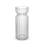 Dunlem Fluted Glass Carafe Vase,  - 21cm